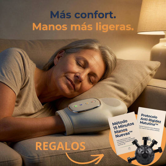 Vuelve a sentir tus manos normales en 15 min, sin esfuerzo.