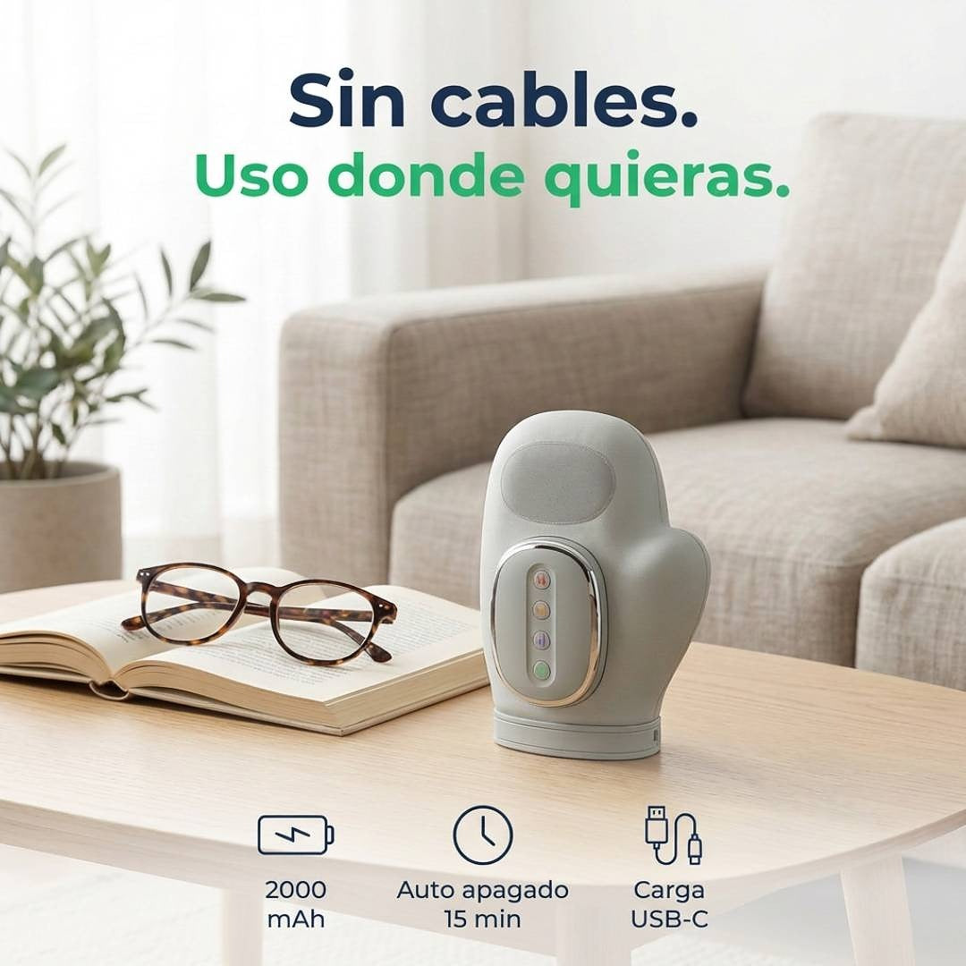 Vuelve a sentir tus manos normales en 15 min, sin esfuerzo.